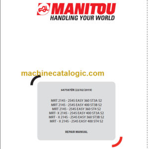 Manitou MRT 2145 - 2545 EASY 400 ST3B S2 REPAIR MANUAL