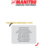 Manitou MLT 940 140 V PLUS D ST4 S2 FR Manuel De Réparation