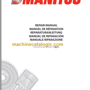 Manitou MLT 740 Repair Manual