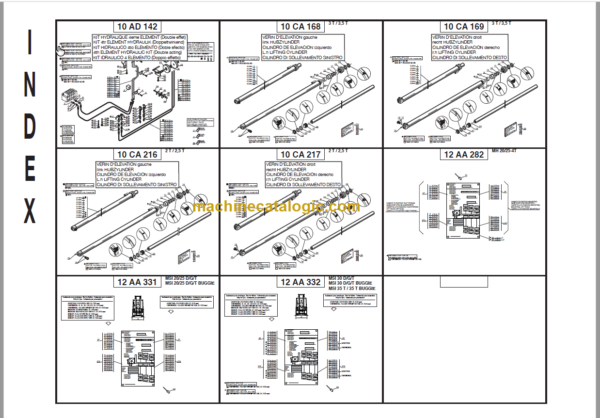 MANITOU MSI 30 MAST PARTS MANUAL