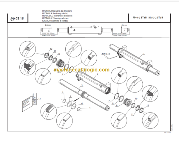 MANITOU M 40-4 ST3B PARTS CATALOGUE