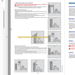 MANITOU M30-4 ST3B OPERATOR’S MANUAL