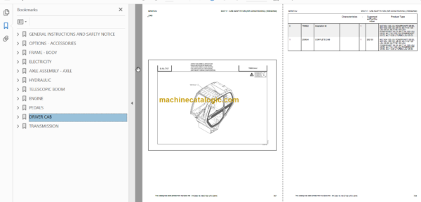 Manitou MLT 1035 L S5 E3 PARTS CATALOGUE