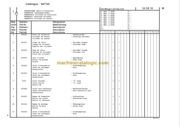 MANITOU M 40-4 ST3B PARTS CATALOGUE