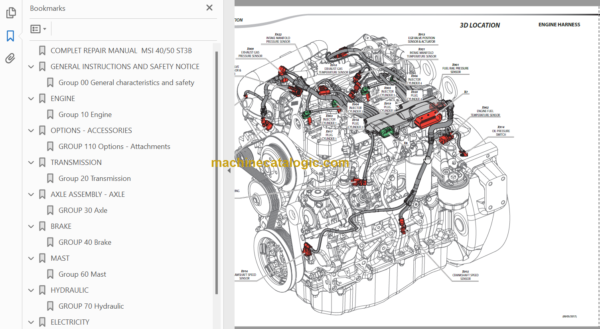 MANITOU MSI 50 T S3 ST3B REPAIR MANUAL