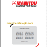 MANITOU ME 425 C 48V S3 REPAIR MANUAL