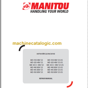 MANITOU ME 425 C 48V S3 REPAIR MANUAL