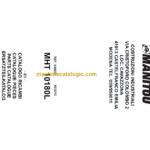 Manitou MHT 10180L PARTS CATALOGUE