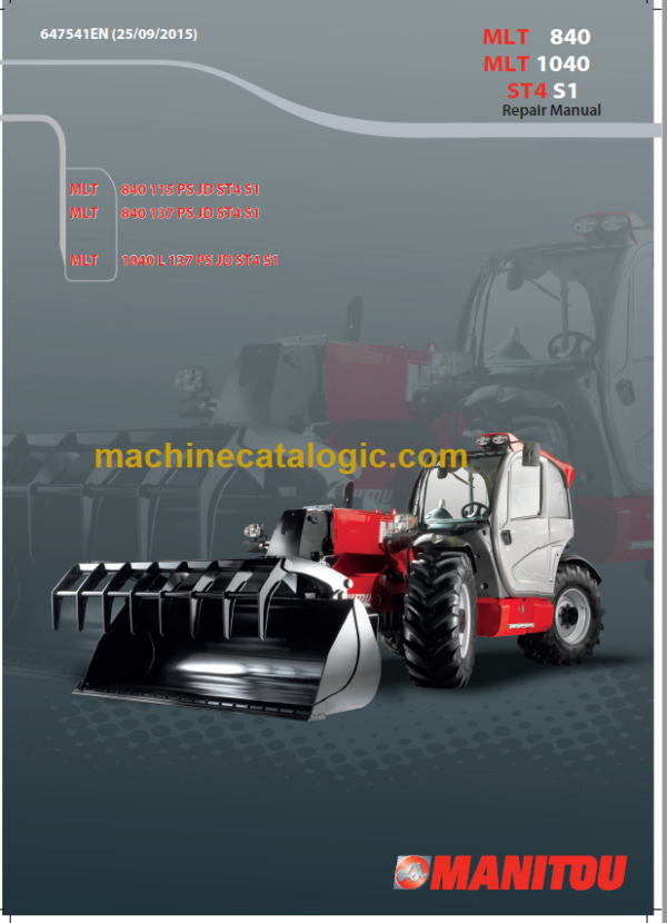 Manitou MLT 1040 L ST4 S1 Repair Manual