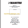 Manitou MLT 628 Repair Manual