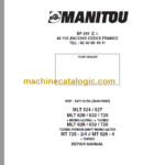Manitou MLT 628 Repair Manual