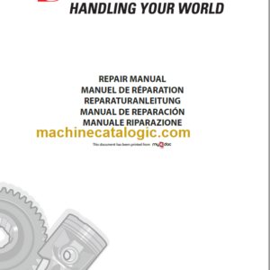 Manitou MHT 10160 M Series REPAIR MANUAL