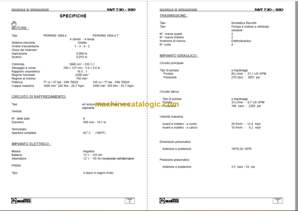 Manitou MVT 1330 SL OPERATOR'S MANUAL FR