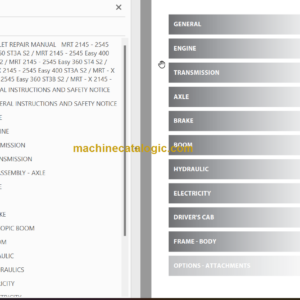 Manitou MRT-X 2145  EASY 400 ST4 S2 REPAIR MANUAL