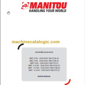 Manitou MRT-X 2145 - 2545 EASY 400 ST3A S2 REPAIR MANUAL