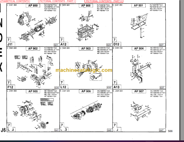 Manitou MLT 730TW (120) LS Series A PARTS MANUAL