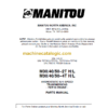 MANITOU M30-40-50-2T H L PARTS MANUAL