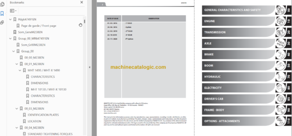 MHT-X 10130 ST3A 647491EN REPAIR MANUAL