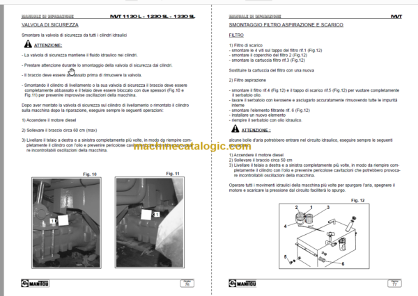 Manitou MVT 1330 SL OPERATOR'S MANUAL FR