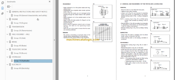 Manitou MLT 628 Repair Manual