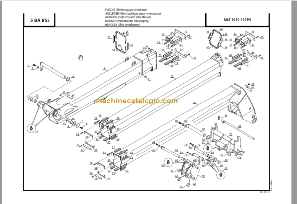 Manitou MLT 840 PARTS CATALOGUE