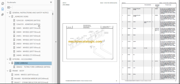 Manitou MLT 1035 L TURBO LSU S5 E3 PARTS CATALOGUE