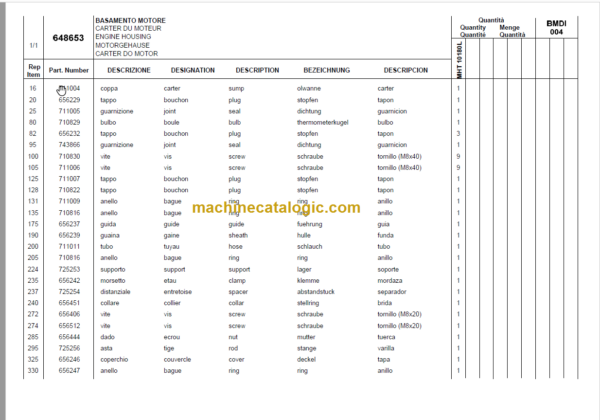 Manitou MHT 10180L PARTS CATALOGUE