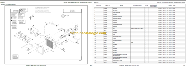 MANITOU CG 25P-CD 25P PARTS CATALOGUE 2019