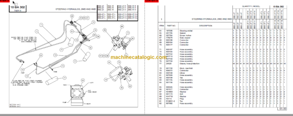 MANITOU M30-40-50-2T H L PARTS MANUAL