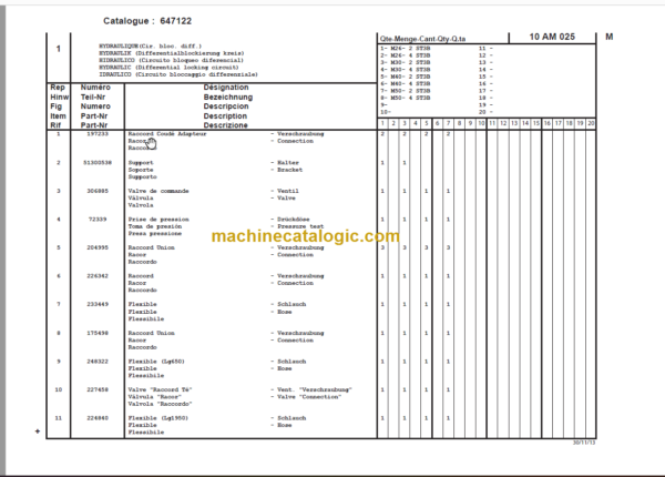 MANITOU M 50-2 ST3B PARTS CATALOGUE