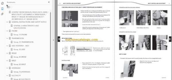 MANITOU MH20-25-4 T BUGGIE 4ST3B Repair manual