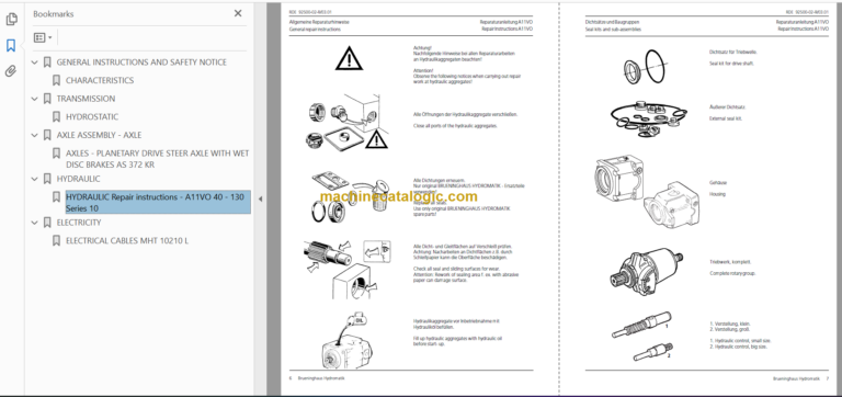 Manitou MHT 10160 M Series REPAIR MANUAL