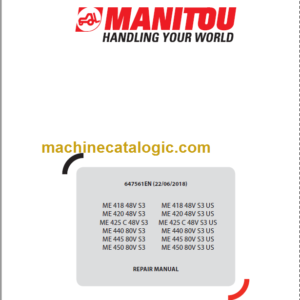 MANITOU ME 440 80V S3 REPAIR MANUAL