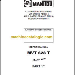 Manitou MVT 628 T Comfort Line Repair Manual