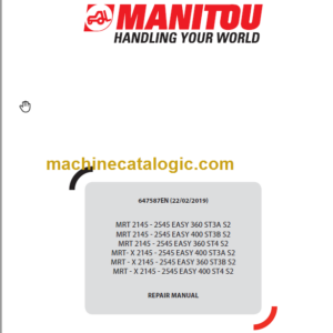 Manitou MRT-X 2545 EASY 360 ST3B S2 REPAIR MANUAL