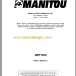 Manitou MRT 1850 PARTS MANUAL