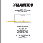 Manitou MLT 632 Repair Manual