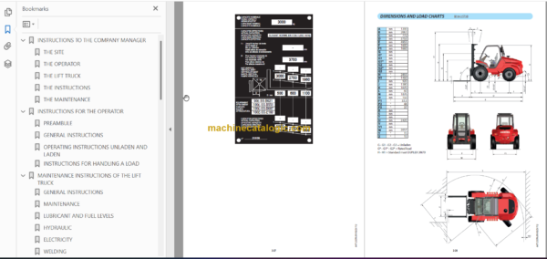 MANITOU M50-2 ST3B OPERATOR’S MANUAL