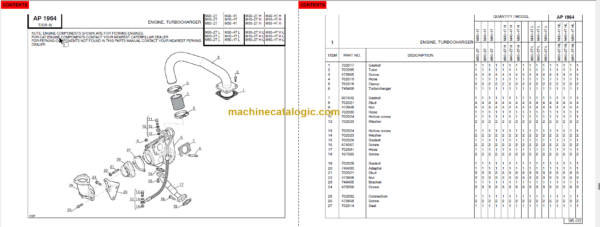 MANITOU M30-40-50-2T H L PARTS MANUAL