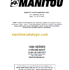 MANITOU 1200 Series Parts Manual