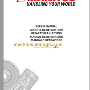 Manitou MHT 10210L M Series REPAIR MANUAL