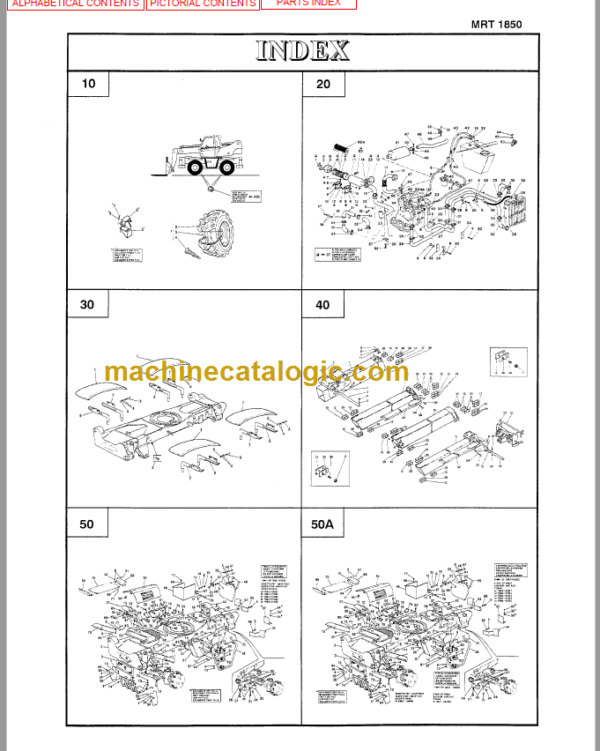 Manitou MRT 1850 PARTS MANUAL