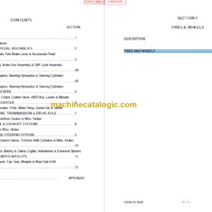 MANITOU M2-4 30 CP-PL-G PARTS MANUAL