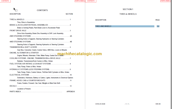 MANITOU M2-4 30 CP-PL-G PARTS MANUAL