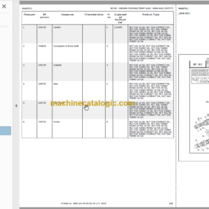 Manitou MLT 526 Serie A Parts Catalogue