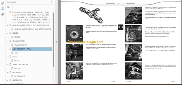 Manitou MRT-X 2545 EASY 360 ST3B S2 REPAIR MANUAL