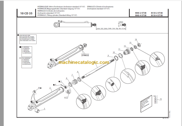 MANITOU M 50-4 ST3B PARTS CATALOGUE