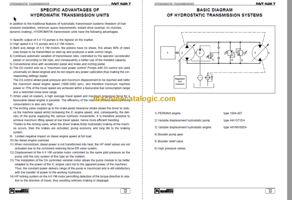 Manitou MVT 628 T Comfort Line Repair Manual