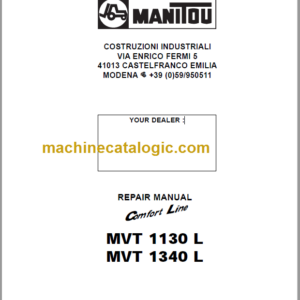 Manitou MVT 1130 Comfort Line REPAIR MANUAL