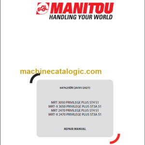 Manitou MRT 2470 PRIVILEGE PLUS ST4 S1 REPAIR MANUAL